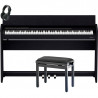 ROLAND -PACK- F701 CB PIANO DIGITAL CONTEMPORARY BLACK + BANQUETA Y AURICULARES