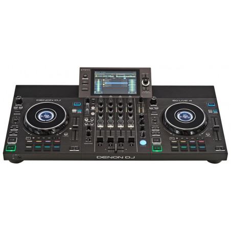 Denon Prime 4  Sistema DJ todo en uno - mesa de mezclas de 4 canales