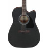 IBANEZ AW247CE WKH GUITARRA ELECTROACUSTICA DREADNOUGHT WEATHERED BLACK OPEN PORE