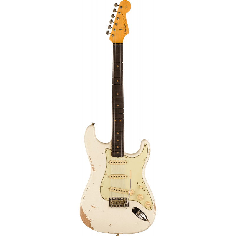 FENDER STRATOCASTER 1964 L SERIES CUSTOM SHOP MN GUITARRA ELECTRICA AGED OLYMPIC WHITE