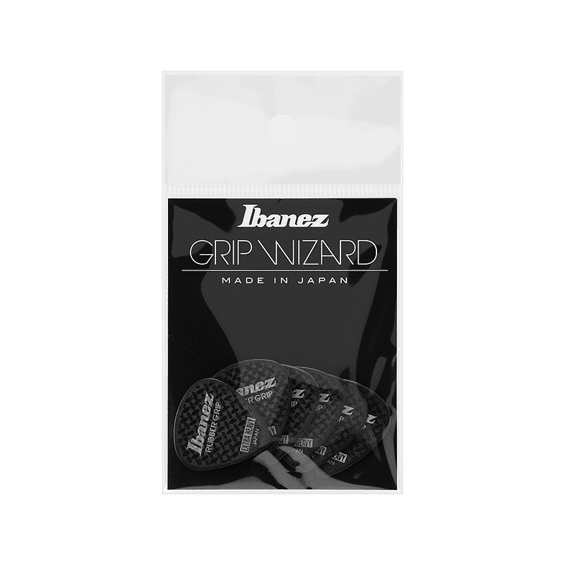 IBANEZ PPA16XRGBK GRIP WIZARD RUBBER GRIP PACK 6 PUAS EXTRA HEAVY NEGRAS