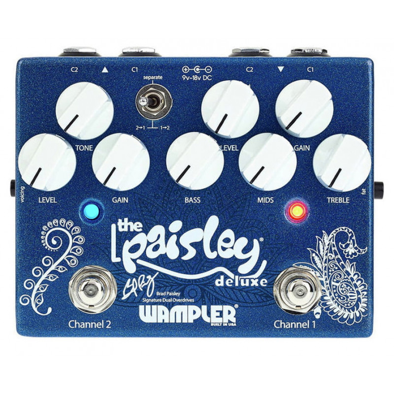WAMPLER PAISLEY DRIVE DELUXE BRAD PAISLEY PEDAL OVERDRIVE