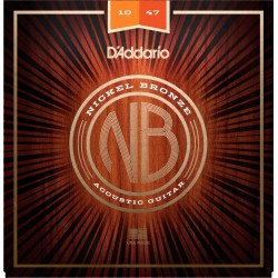 D'ADDARIO NB1047 NICKEL BRONZE JUEGO CUERDAS GUITARRA ACUSTICA EXTRA LIGHT
