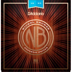 D'ADDARIO NB1253 NICKEL BRONZE JUEGO CUERDAS GUITARRA ACUSTICA LIGHT