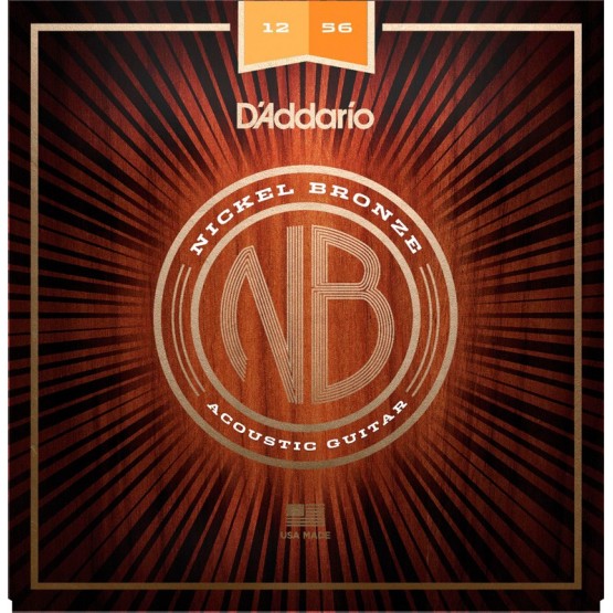 D'ADDARIO NB1256 NICKEL BRONZE JUEGO CUERDAS GUITARRA ACUSTICA LIGHT MEDIUM