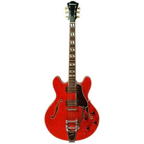 EASTMAN T486B RD ARCHTOP THINLINE BIGSBY GUITARRA ELECTRICA ROJA