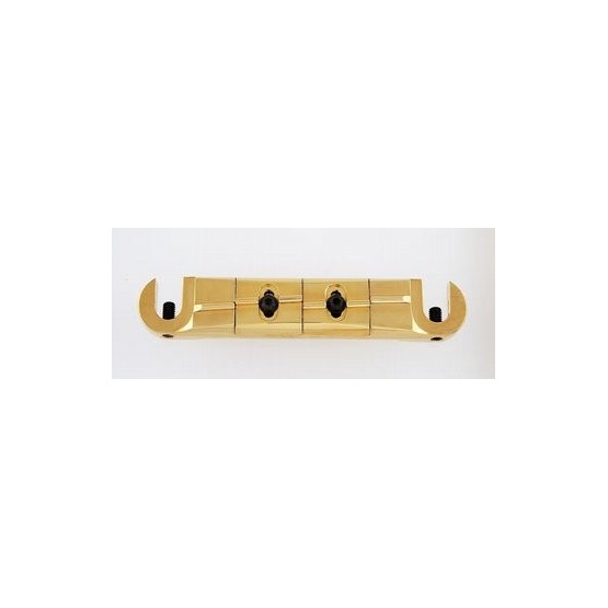 WILKINSON TP3691002 BY GOTOH STOP TAILPIECE/BRIDGE ADJUSTABLE B/E AND D/A GOLD 3-1/4 SPACING