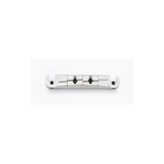 WILKINSON TP3691001 BY GOTOH STOP TAILPIECE/BRIDGE ADJUSTABLE B/E AND D/A NICKEL 3-1/4 SPACING