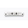 WILKINSON TP3691001 BY GOTOH STOP TAILPIECE/BRIDGE ADJUSTABLE B/E AND D/A NICKEL 3-1/4 SPACING