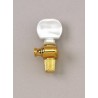 SCHALLER TK7861002 5TH STRING KEY GOLD WITH WHITE PEARLOID KNOB GOLD 8:1