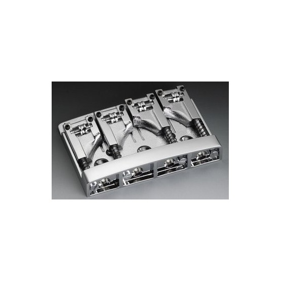 SCHALLER BB0318010 BASS BRIDGE WITH ROLLERS CHROME ADJUSTABLE SPACING 2-3/32 TO 2-1/2