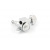 GROVER TK7926010 LOCKING TUNERS 505G6 6-IN-LINE CHROME WITH HARDWARE 18:1 LOCK KNOB ON BACK