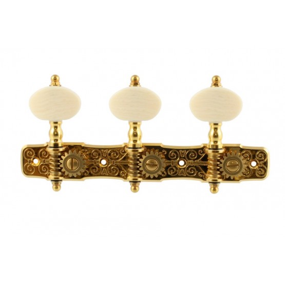 GOTOH TK7953002 HAUSER CLASSICAL KEYS GOLD SIMULATED IVORY BUTTONS 16:1 1-3/8 SPACING