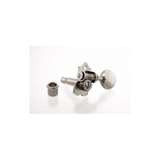 GOTOH TK7786001 OPEN GEAR 6-IN-LINE OVAL BUTTONS NICKEL WITH HARDWARE 15:1
