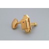 GOTOH TK7720002 VINTAGE STYLE KEYS 3 X 3 GOTOH SCALLOPED BUTTONS GOLD 15:1 WITH HARDWARE