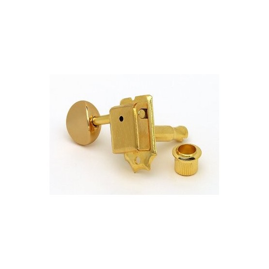 GOTOH TK0880L02 TUNING KEYS VINTAGE STYLE LEFT-HANDED 6-IN-LINE GOLD WITH HARDWARE 15:1 LIQUI
