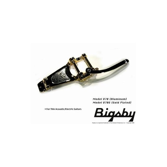 BIGSBY TP3673002 LICENSED B70 WITH TENSION BAR GOLD NO BRIDGE SOLID BODY & THIN ARCH TOP GUITARS