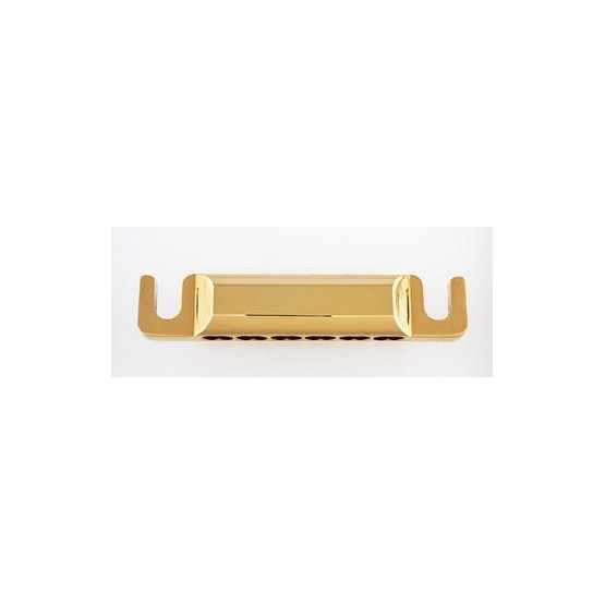 ALL PARTS TP5440002 12-STRING STOP TAILPIECE WITH USA THREAD STUDS/ANCHORS GOLD 3-1/4 STUD SPACI