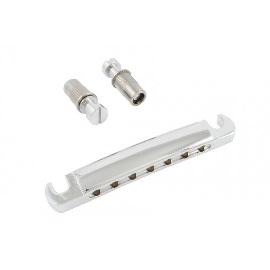 ALL PARTS TP3605010 7-STRING STOP TAILPIECE USA THREAD STUDS & ANCHORS CHROME 3-15/16 STUD SPACI