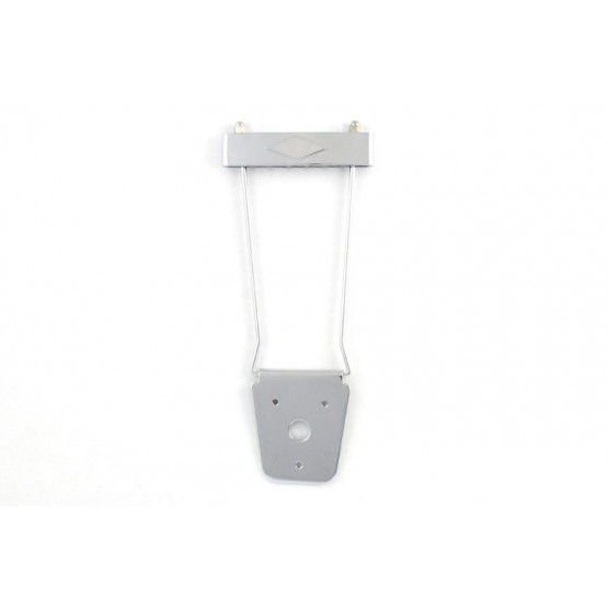 ALL PARTS TP0488010 TRAPEZE TAILPIECE LARGER 4-HOLE PLATE FOR THICK BODIES CHROME 2 STRING SPACI