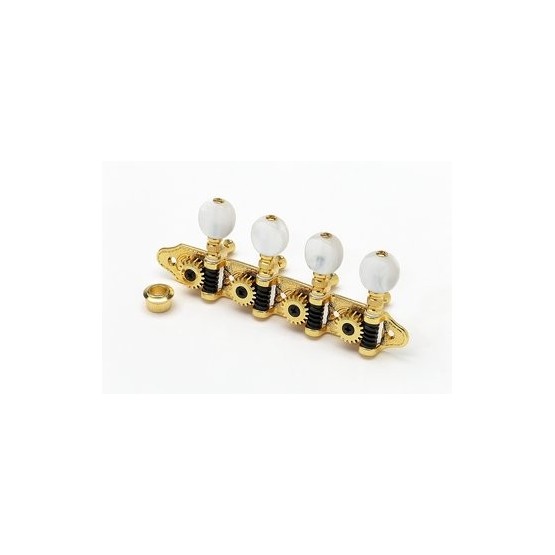 ALL PARTS TK7382002 A STYLE MANDOLIN KEYS 309AG GOLD 18:1 GROVER PEARLOID BUTTONS 29/32 POST