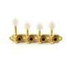 ALL PARTS TK7375002 F STYLE MANDOLIN KEYS GOLD 14:1 29/32 POST SPACING WITH HARDWARE