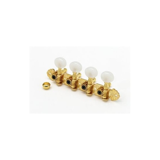 ALL PARTS TK7371002 A STYLE MANDOLIN KEYS GOLD 14:1 GOTOH 29/32 POST SPACING WITH HARDWARE