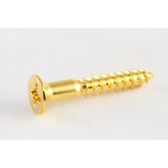 ALL PARTS GS0063002 BRIDGE MOUNTING SCREWS FOR GUITAR OR BASS GOLD 8 X 1 LONG