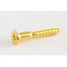 ALL PARTS GS0063002 BRIDGE MOUNTING SCREWS FOR GUITAR OR BASS GOLD 8 X 1 LONG