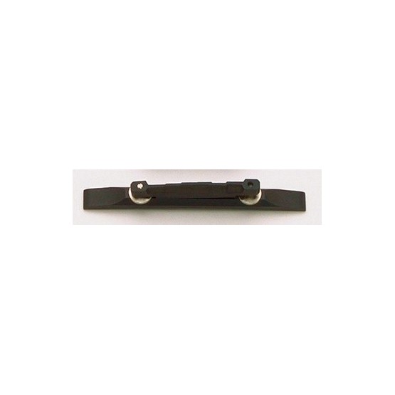 ALL PARTS GB05010E1 EBONY COMPENSATED BRIDGE WITH BASE FOR ARCHED-TOP GUITAR 6 LONG X 9/16 WIDE