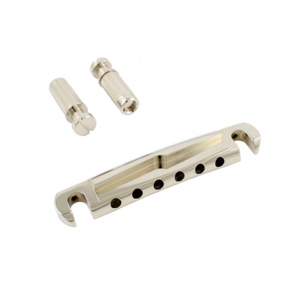 ABM TP3403001 FEATHERWEIGHT COMPENSATED WRAP-AROUND TAILPIECE HARDWARE NICKEL 3-1/4 SPACING