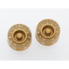 ALL PARTS PK0130032 SPEED KNOBS (2) GOLD VINTAGE STYLE NUMBERS FITS USA SPLIT SHAFT POTS
