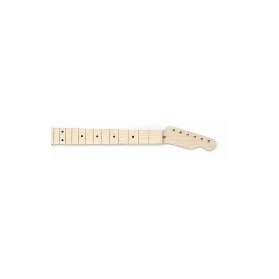 ALL PARTS TMOC REPLACEMENT NECK FOR TELE SOLID MAPLE 21 TALL FRETS 10 RADIUS NO FINISH