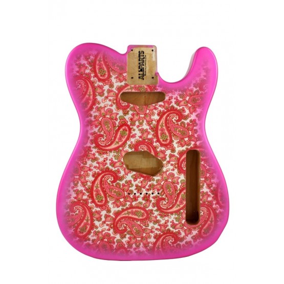 ALL PARTS TBFPKP PINK PAISLEY FINISHED TELECASTER BODY