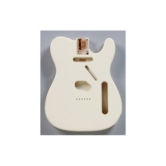 ALL PARTS TBFOW REPLACEMENT BODY FOR TELE ALDER TRADITIONAL ROUTING WHITE FINISH