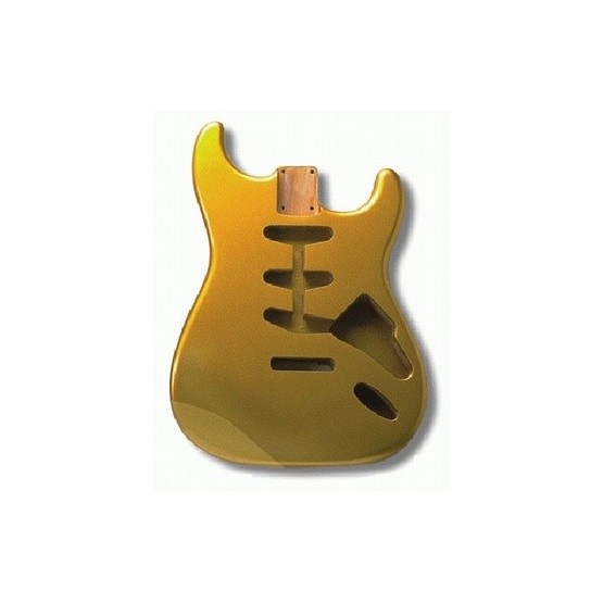 ALL PARTS SBFSGM REPLACEMENT BODY FOR STRAT ALDER TREMOLO ROUTING GOLD FINISH