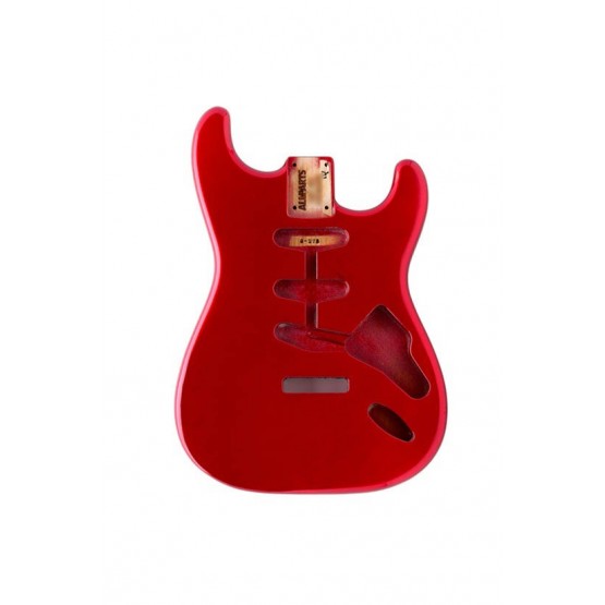 ALL PARTS SBFCAR REPLACEMENT BODY FOR STRAT ALDER TREMOLO ROUTING RED FINISH