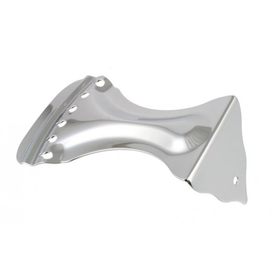 ALL PARTS TP0498010 BENT TAILPIECE FOR RESONATOR STYLE GUITARS CHROME 2-1/8 STRING SPACING 4-5/8