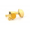 GOTOH TK0963002 GOTOH SG381 TUNING KEYS WITH LARGE BUTTONS 3 X 3 GOLD WITH SCREWS 16:1