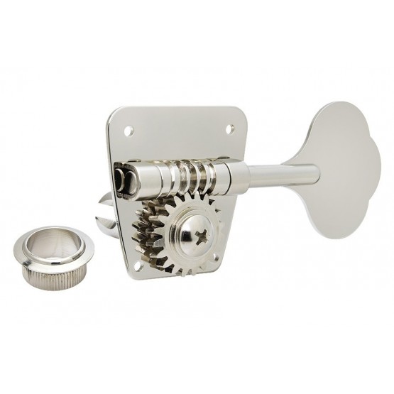 GOTOH TK0882001 GOTOH 4 IN LINE OPEN GEAR VINTAGE STYLE BASS KEYS WITH NICKEL FINISH