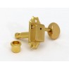 GOTOH TK0875002 GOTOH 3 X 3 TUNING KEYS VINTAGE STYLE WITH METAL OVAL BUTTONS GOLD 15:1
