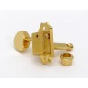 ALL PARTS TK0775002 3 X 3 TUNING KEYS ECONOMY VINTAGE STYLE WITH METAL OVAL BUTTONS GOLD 14:1