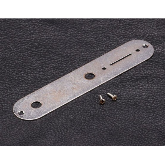 ALL PARTS AP0650007 CONTROL PLATE FOR TELECASTER REG AGED CHROME