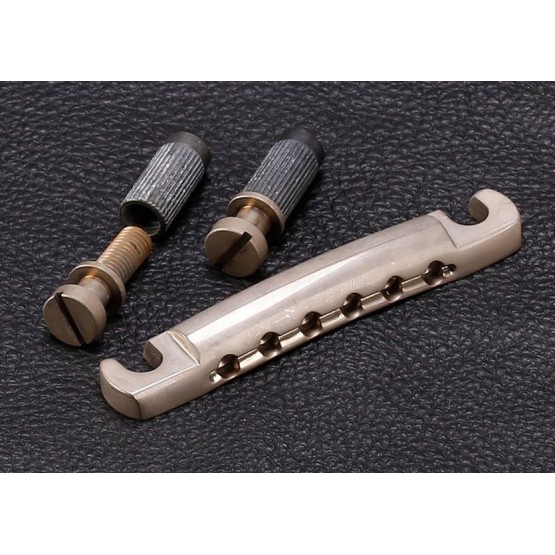 GOTOH TP3406007 GOTOH GE101A FEATHERWEIGHT STOP TAILPIECE WITH USA THREAD STUDS AND ANCHORS
