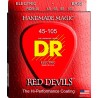 DR RDB45105 RED DEVILS JUEGO CUERDAS BAJO ROJAS 045-105
