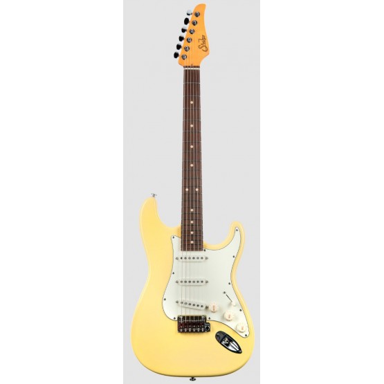 SUHR CLASSIC S RW VY GUITARRA ELECTRICA VINTAGE YELLOW