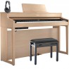 ROLAND -PACK- HP702 LA PIANO DIGITAL LIGHT OAK + BANQUETA Y AURICULARES