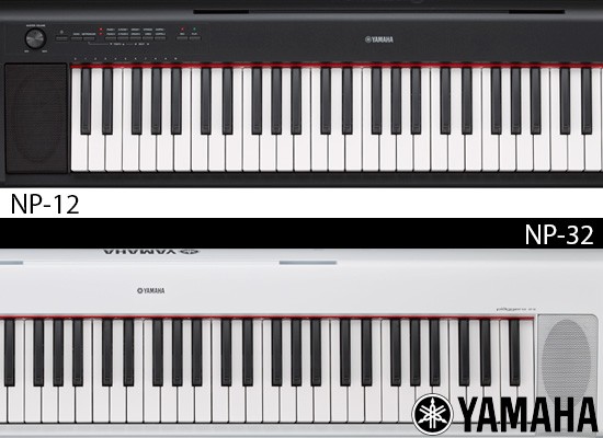 Nuevos pianos digitales Yamaha Piaggero NP12 y Yamaha NP32