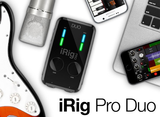 Interfaz de audio IK IRig Pro Duo para dispositivos iOS y Android