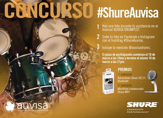CONCURSO #SHUREAUVISA EN EL AUVISA DRUMFEST